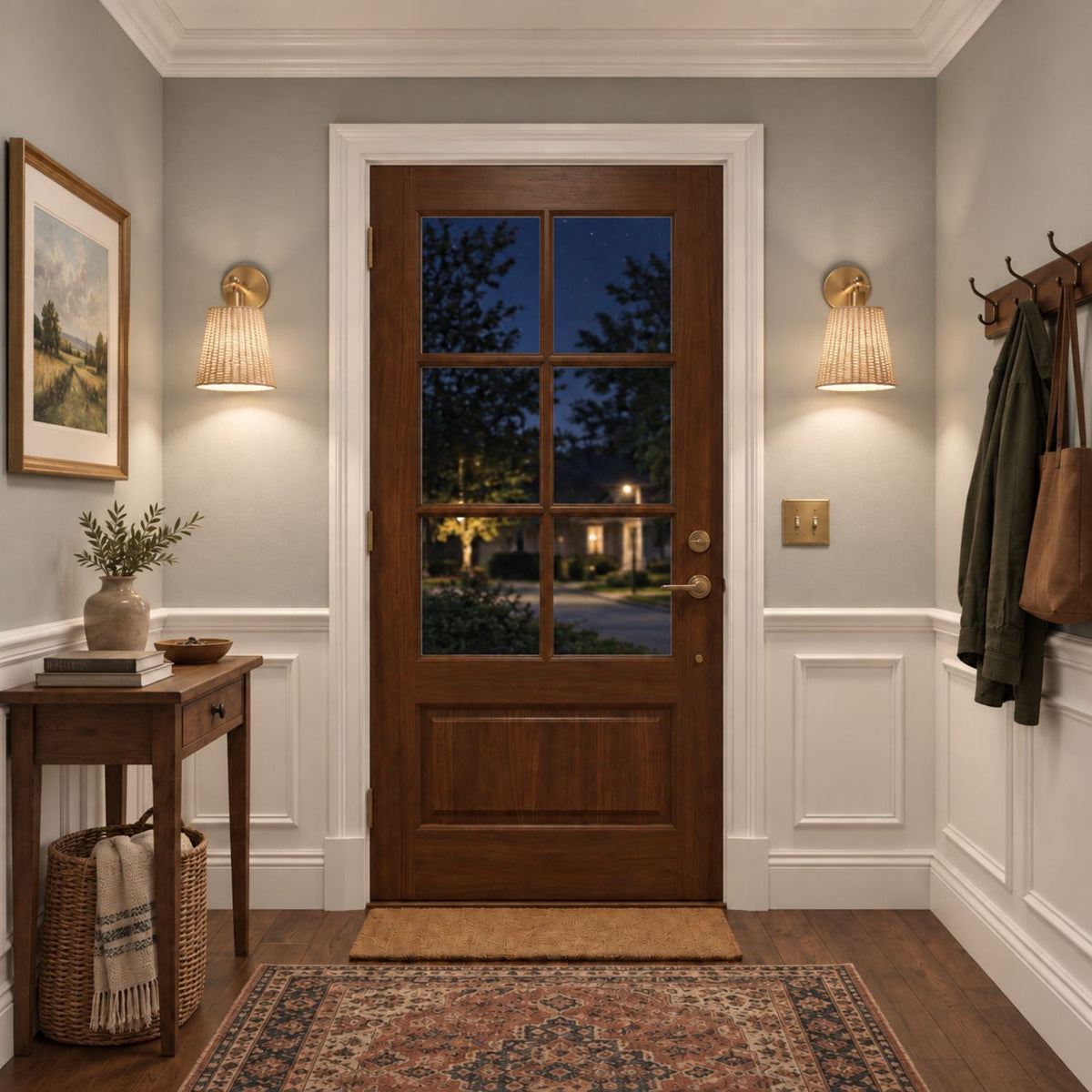 NATURAL WIRELESS WALL SCONCE