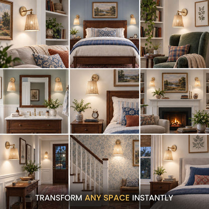 NATURAL WIRELESS WALL SCONCE