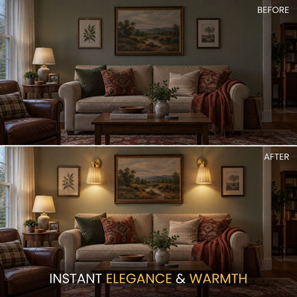 NATURAL WIRELESS WALL SCONCE