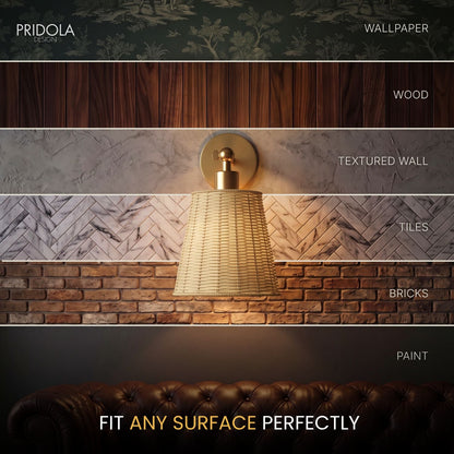 NATURAL WIRELESS WALL SCONCE