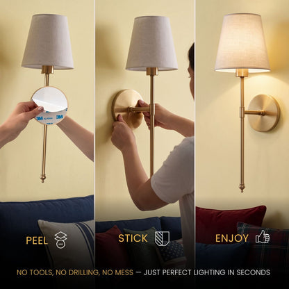 WIRELESS WALL SCONCES ( SET OF 2 )