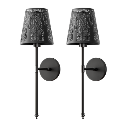 WIRELESS METALLIC WALL SCONCES (SET OF 2)