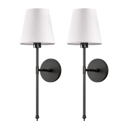 WIRELESS WALL SCONCE (SET OF 2 + 2 BULBS INCLUDED)