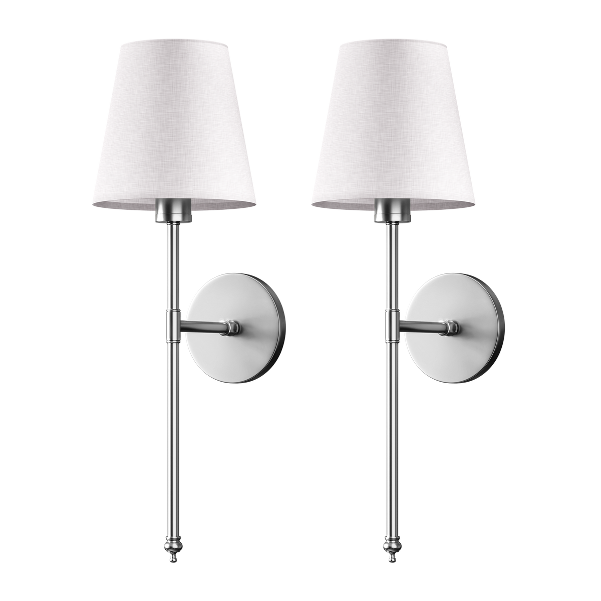 WIRELESS WALL SCONCE (SET OF 2 + 2 BULBS INCLUDED)