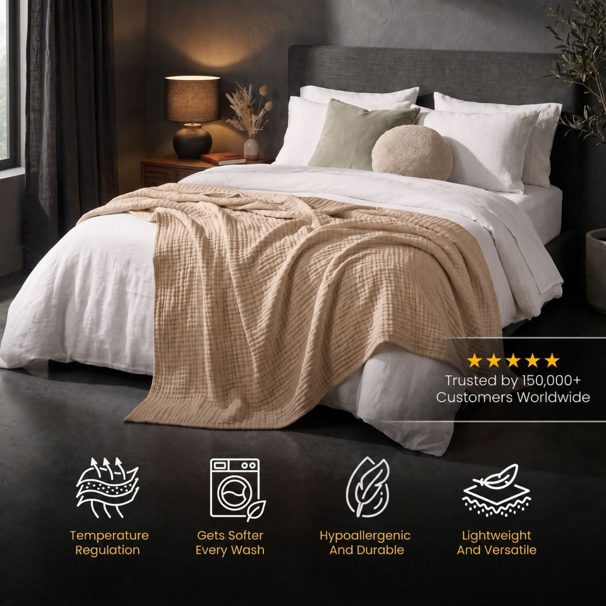 MUSLIN BLANKET (BUY 1 GET 1 FREE)